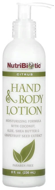 뉴트리바이오틱 핸드 & 바디 로션 시트러스 향 236ml (8 fl oz) NBC-01085 - 쿠팡