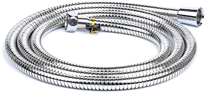 클린 국산 샤워기호스 메탈 샤워줄, 폴리시드메탈, 2m