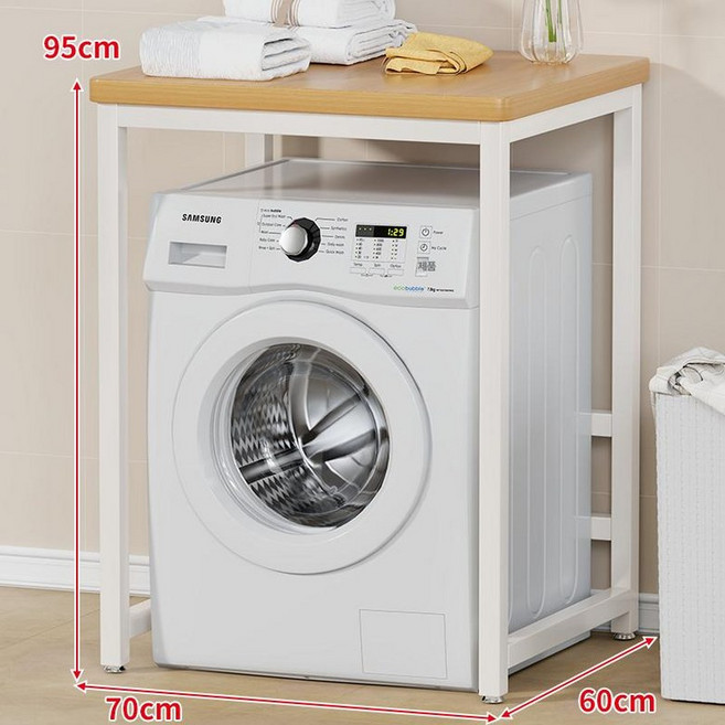 식기세척기장 거치대 다이 다용도실 1 식기세척기수납장, 내추럴우드+화이트 프레임 스탠다드