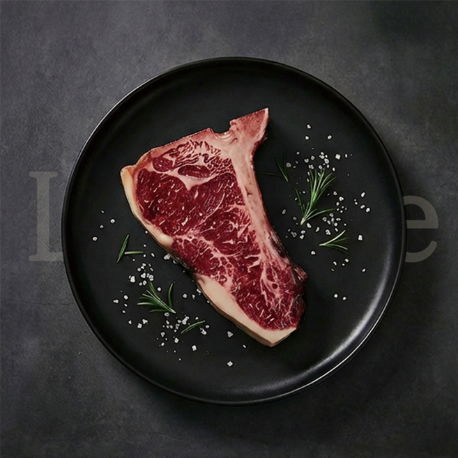 [에이징크래프트] 한우 드라이에이징 숙성 엘본/등심 600g 스테이크 세트 (엘본 300g + 등심 300g)