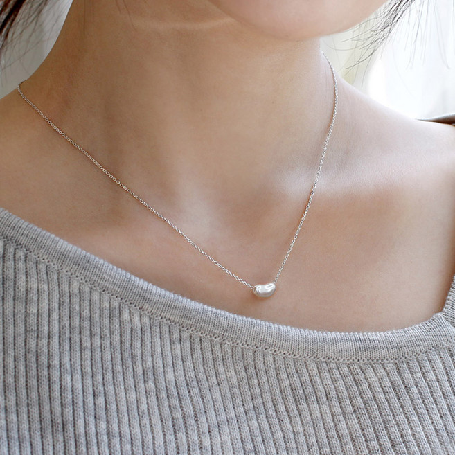 반지소 925실버 여성 순은 물방울목걸이