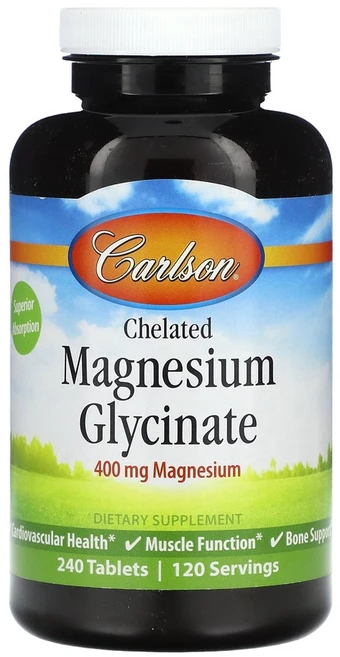 칼슨 킬레이트 마그네슘 200mg 240정 글리시네이트 Magnesium, 1개 - 쿠팡