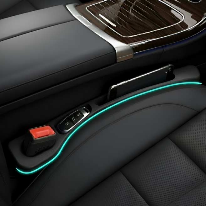 마이카랩 전차종 호환 자동차 시트 틈새 포켓, 블랙, 1세트