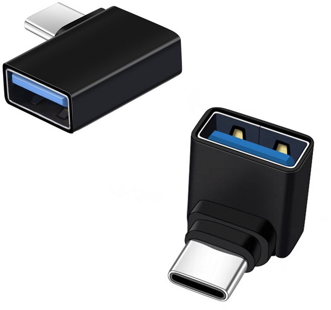 파비트 USB3.0 TO C타입 변환젠더 꺽임젠더, 1개, 2.8cm