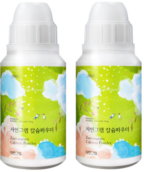 홀리데이 자연그램칼슘파우더 과일세정제, 150g, 2개