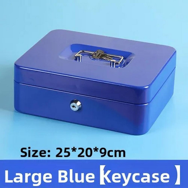 방화 휴대용 보관함 잠금 미니 철제 상자 문서 미니어처 돈 카드종이 보관 정리함