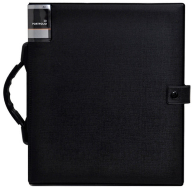 [알파] 포트폴리오 고주파 손잡이A4 20P 260x305x22mm, 단품, 1개