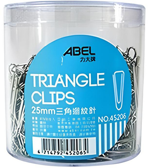 ABEL 三角夾 25mm 鋼夾 NO.45205, 1個, 500個裝