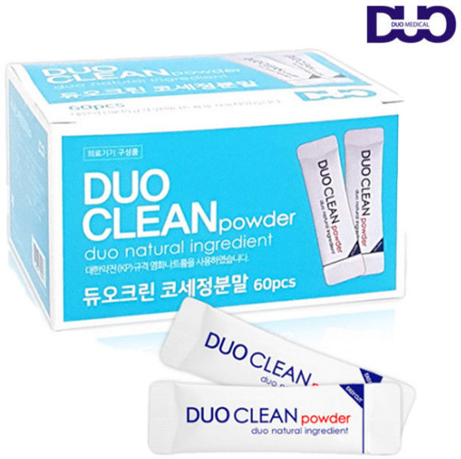 듀오크린 코세정 분말 60포 코세척, 1개