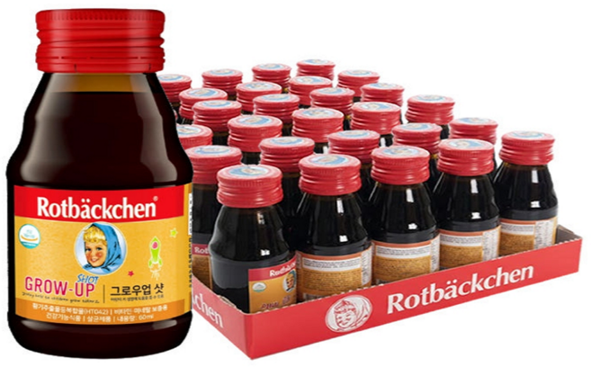 로트벡쉔 키즈 아동 어린이 키 성장 그로우업 샷 음료 60ml x 30병, 30개