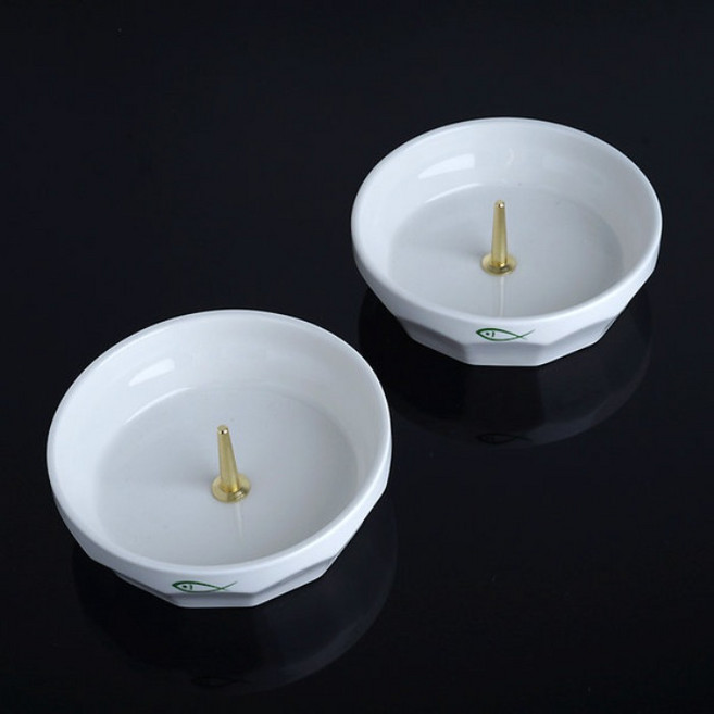 도자기 촛대 물고기 천주교 성물 가톨릭 기도 성당, 1개