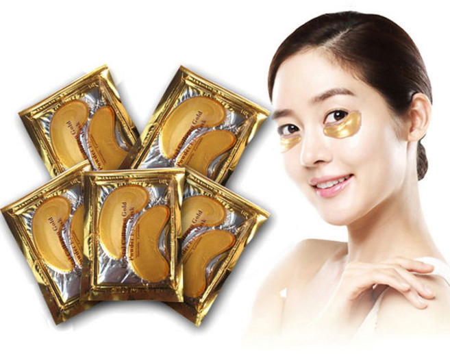 눈 밑 눈가 패치 주름 팩 아이팩 콜라겐 다크서클골드 아이 마스크 패치 크리스탈 콜라겐 안티 에이징 붓기, 한개옵션1