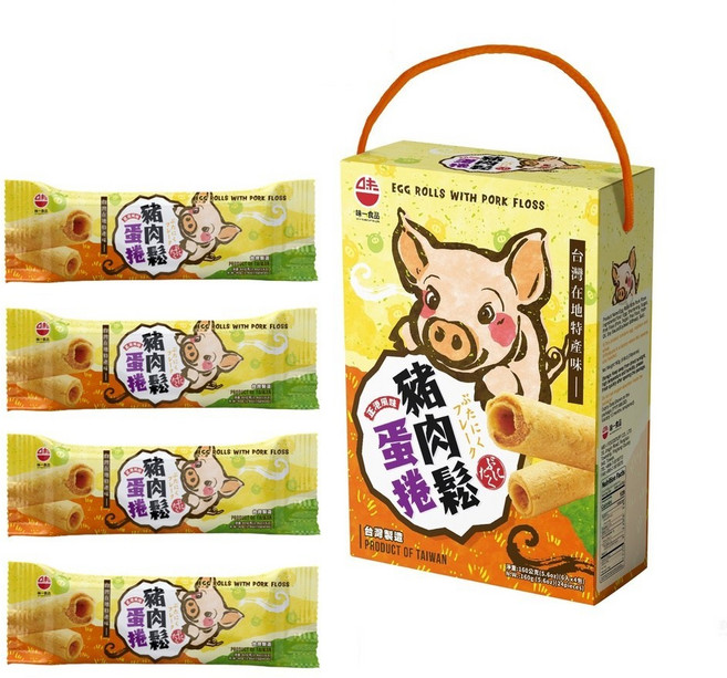 味一食品 豬肉鬆蛋捲, 160g, 1盒