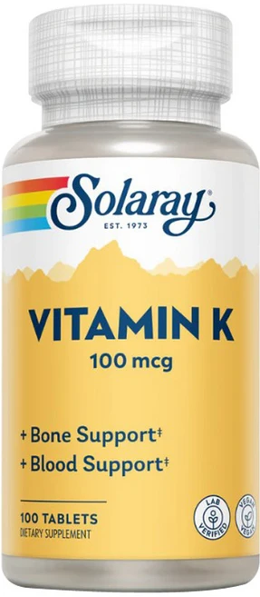 솔라레이 비타민K 100mcg 100정 필로퀴논 비타민K1 단백질합성, 1개 - 쿠팡