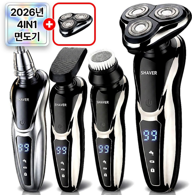 필모어 9세대 X6 전기 면도기 전동 생활방수, 노블블랙, 전기면도기