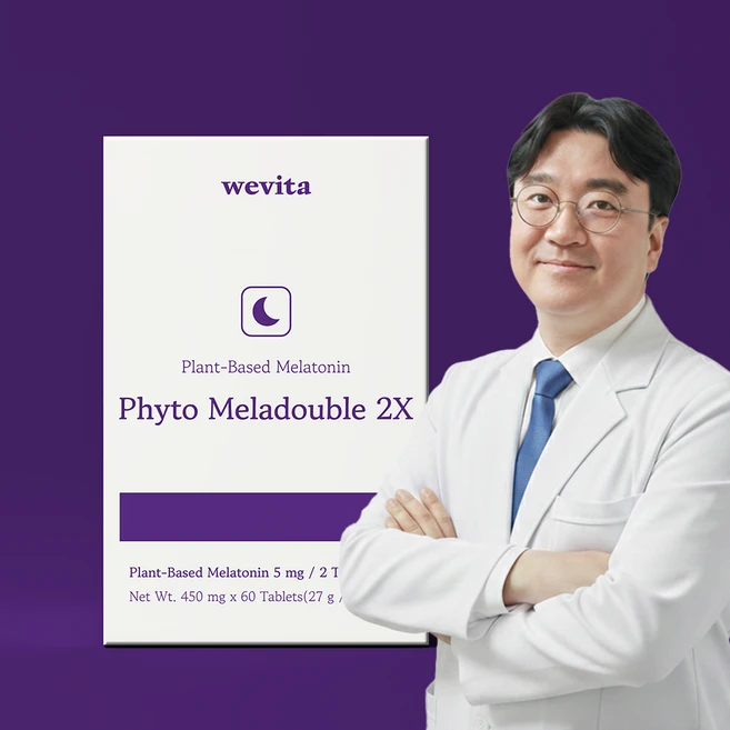 위비타 식물성 멜라토닌 5mg 파이토 멜라더블 2X, 1개, 60정 - 쿠팡