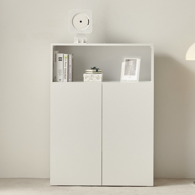 룸앤디 모노 더높은 수납장 800 상부오픈형 E0등급 LPM 다용도 슬림 선반 수납장, 모노 더높은 800(상부오픈) 화이트