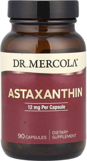 Dr. Mercola 아스타잔틴 12mg 캡슐 90정, Dr Mercola 아스타잔틴 12mg 캡슐 90정, 1개 - 쿠팡