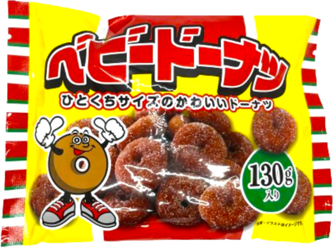 오사카야 베이비 미니 도너츠, 6개, 130g