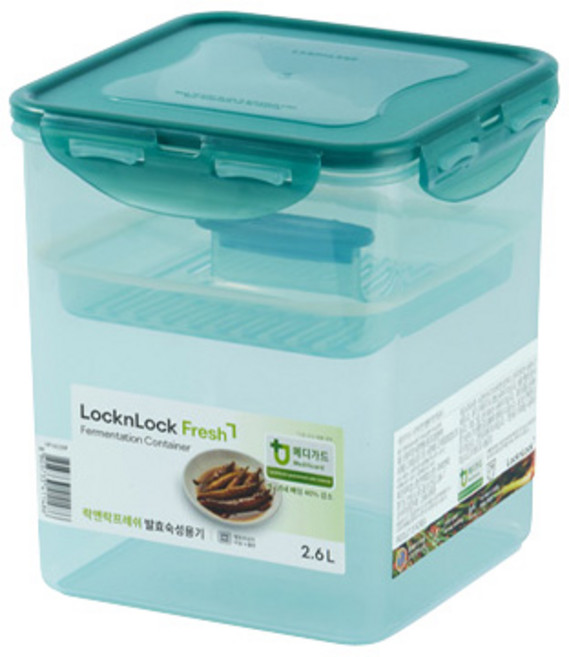 [본사직영] 락앤락 발효숙성용기 2.6L (HPL822BP), 1세트