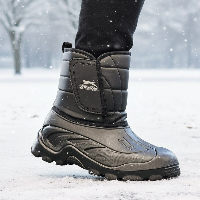 슬레진저 남자 패딩 방한화 방수 기모 털부츠 발편한 털신 경량 겨울 방한부츠 털신발 패딩부츠 미들부츠 보온 겨울장화
