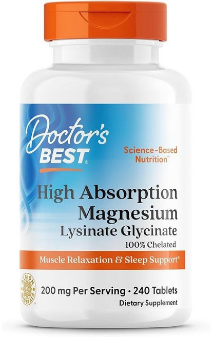 닥터스베스트 고흡수 킬레이트 마그네슘 100mg 영양제 Doctor's Best, 240정