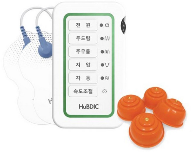 휴비딕 파워펄스 저주파자극기 안마기 HMB-180 +부항흡착패드 세트, 1개, HMB-180+WP-400(흡착패드세트)
