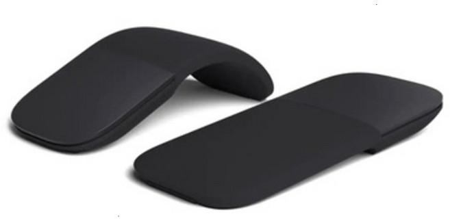 버티컬무선마우스 블루투스 4.0 접이식 터치 롤러 컴퓨터 무소음 인체공학적 슬림 레이저 미니 서피스용, Black