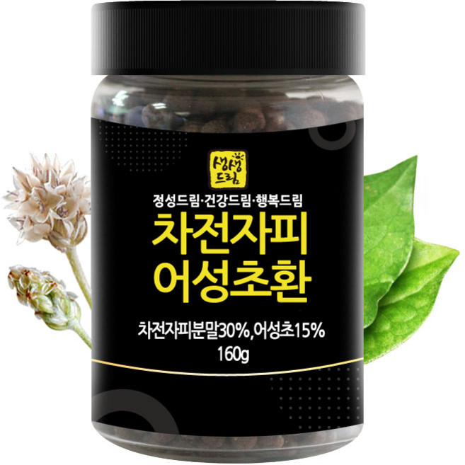 생생드림 차전자피 어성초환, 160g, 1개