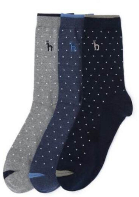 [국내백화점] 헤지스 네이비 도트 양말 세트 HJSS5E002N2 명품 양말선물