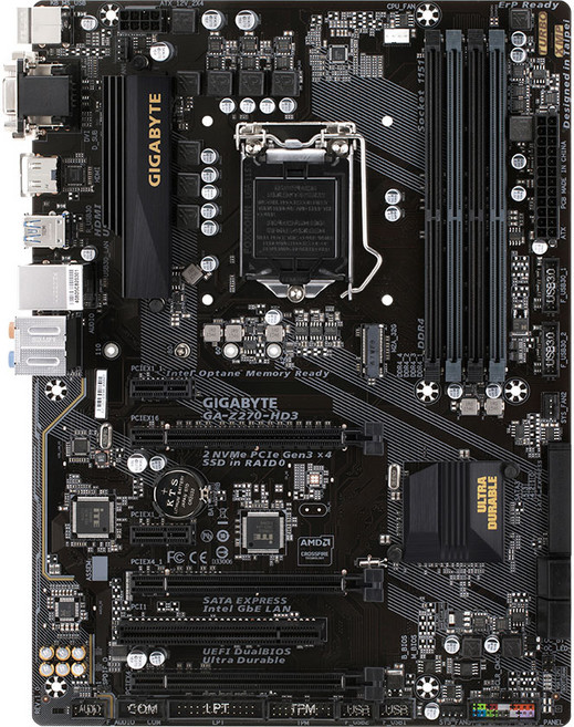 GIGABYTE GA-Z270-HD3 ATX 1151 소켓 6세대 7세대 메인보드 백패널 포함