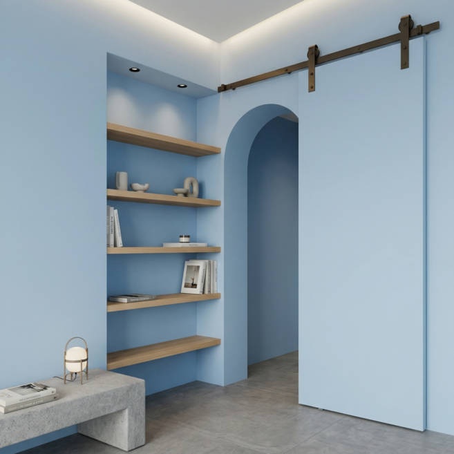 헤인느 붙이는 벽지 시트지 풀없이 셀프 도배 60cm x 10m, 클리어블루