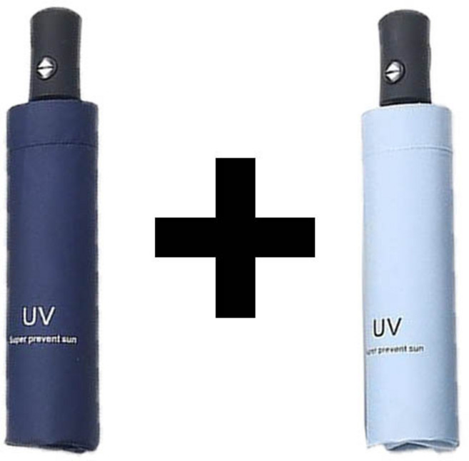 시크벤 3단 접이식 자동우산 1+1 97cm 특대형 암막 양우산 우양산