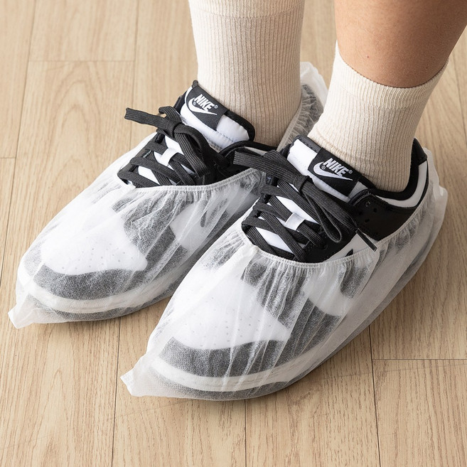 할메이드 일회용덧신 부직포 덧신 싸개 신발 커버 100p (50쌍), 부직포덧신 300g 화이트, 100개, 부직포덧신 300g 화이트