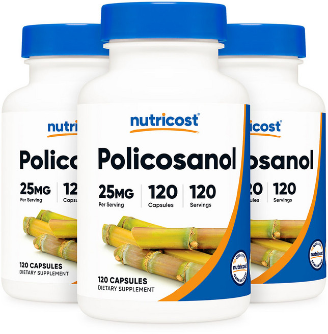 뉴트리코스트 폴리코사놀 25mg 120캡슐, 120정, 3개