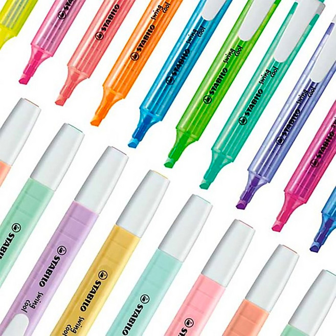 스타빌로 스윙쿨 일반 파스텔 낱색 형광펜, 터콰이즈(51)