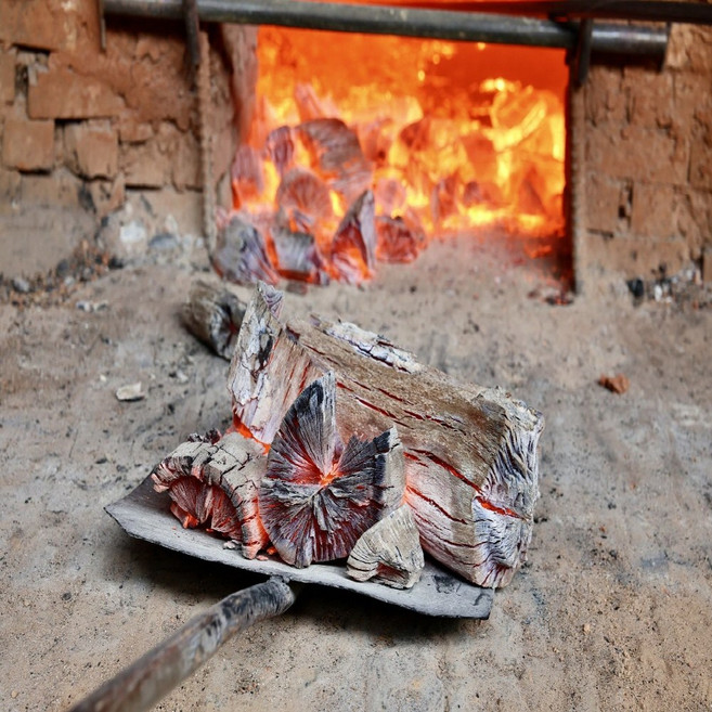 두번구워 튀지않는 국내산참숯(백탄), 1박스, 7kg