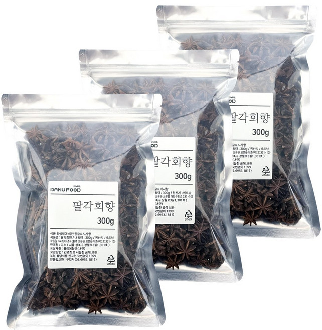다누푸드 팔각향 팔각회향 스타이니스, 300g, 3개