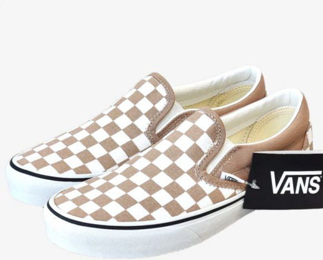 반스 클래식 슬립온 컬러 띠어리 체커보드 웜 타우페 VN000D6YE2V