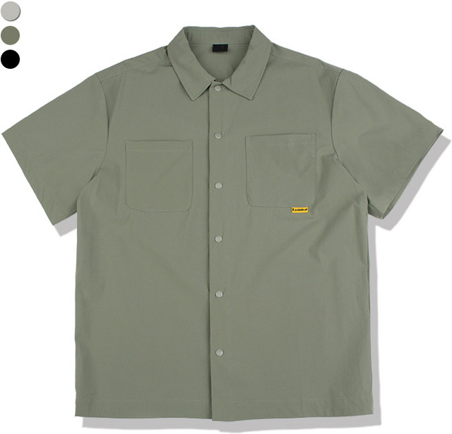 오마보이 남성용 탄성좋아 편안한 나일론 오버 셔츠