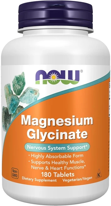 나우푸드 마그네슘 글리시네이트 타블렛, 180정, 1개 - 쿠팡