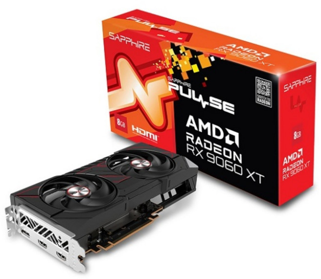 [SAPPHIRE] 라데온 RX 9060 XT PULSE OC D6 8GB 이엠텍