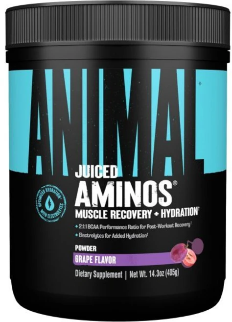 애니멀 Animal Juiced Amino Acids - BCAA Powder EAA Matrix Plus Hydration with Electrolytes and Sea Sa, Grape, 30 Servings, 1개, 405g - 쿠팡
