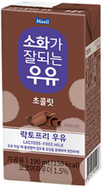 매일유업 소화가 잘되는 우유 초콜릿 190ml 24팩, 24개