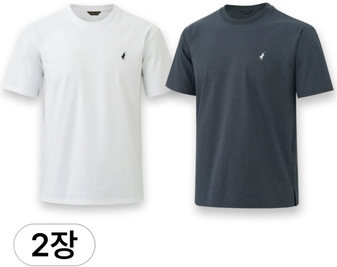 [1+1] Paul Johns 남녀공용 에어리핏 반팔티 여름 라운드넥 통기성 신축성 기능성 시원한 냉감 쿨 티셔츠