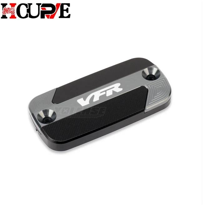 오토바이 CNC 프론트 브레이크 액 리저버 오일 컵 캡 마스터 실린더 커버 VFR 800 VFR800 Crosstoure, 02 1 PCS Titanium