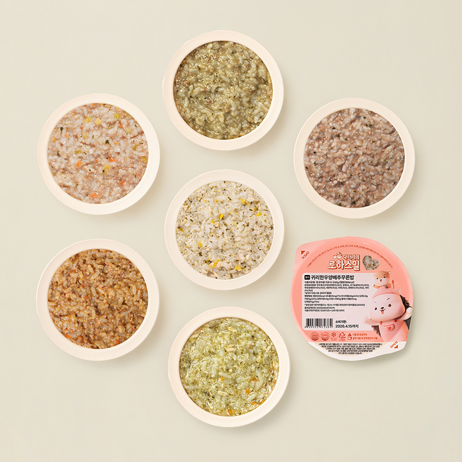 닥터리의 로하스밀 한우 15% 고함량 9-11개월 후기 이유식 240g 대용량 세트 (7팩)