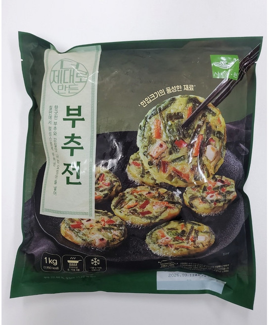 더 제대로 만든 부추전 1kg(사옹원), 1kg, 1개