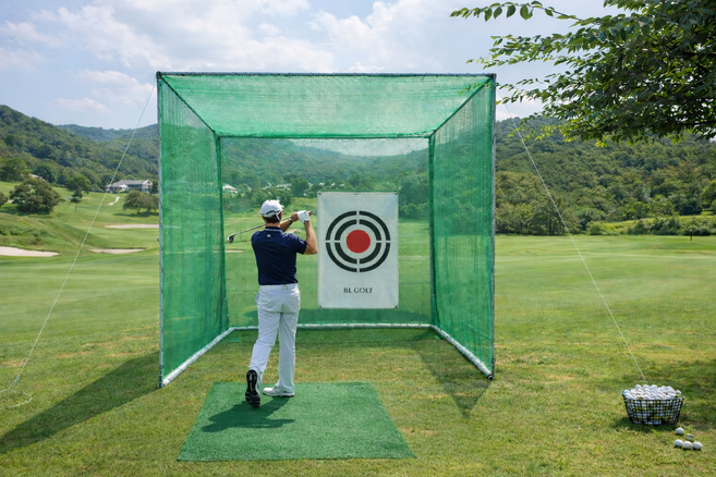 전국출장설치서비스 3X3m 대형 옥상 야외 실내 개인 골프연습망 연습장스윙네트 골프그물망, 그린, 100개