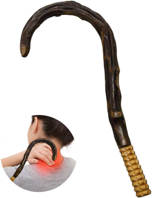 별오점 갈고리 안마기 어깨 등 마사지기 지압봉, 원목, 1개